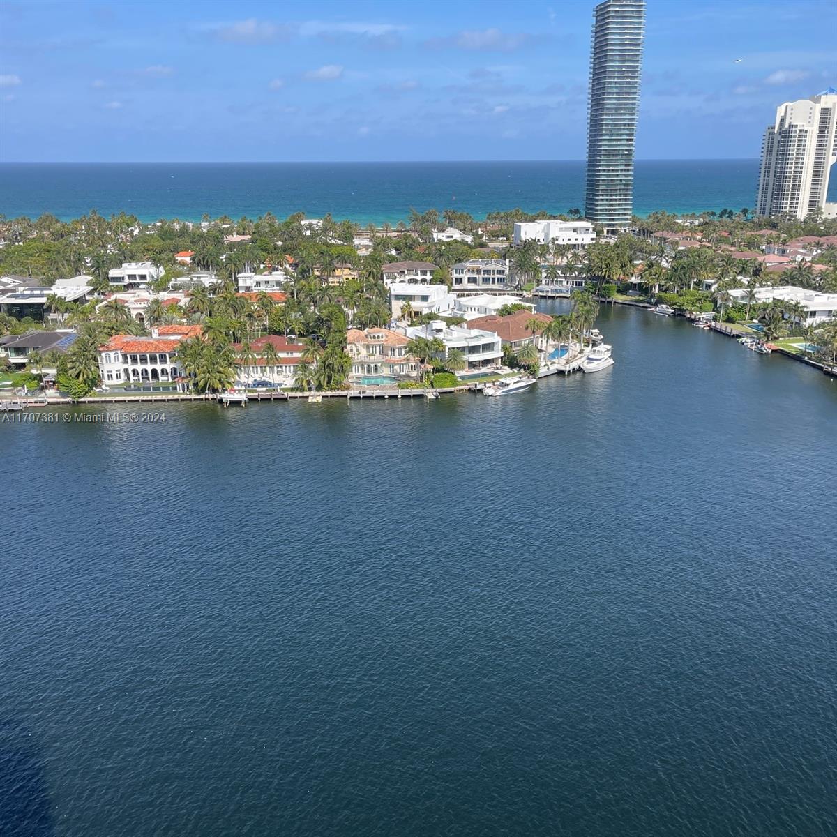 a view of city and ocean