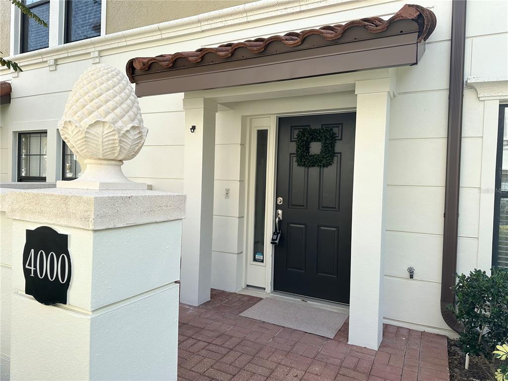 Front porch and door