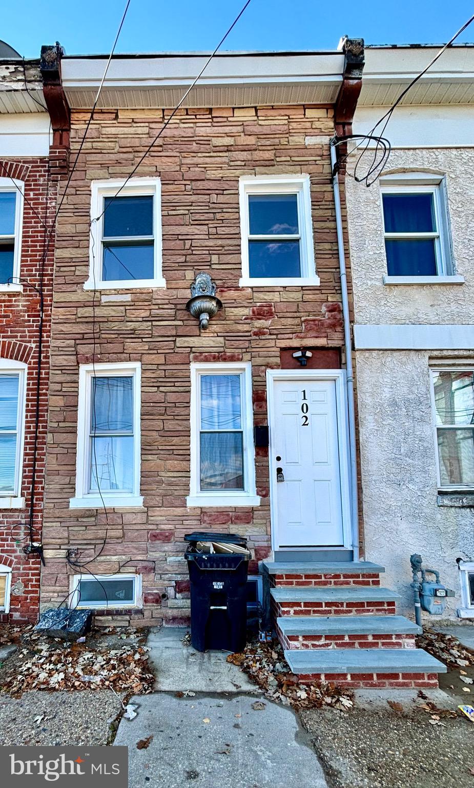 a front view of a house with a balcony