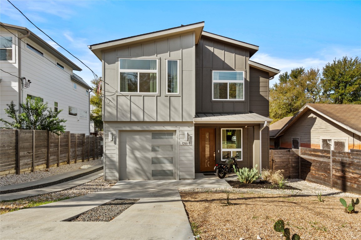 a house view with a outdoor space