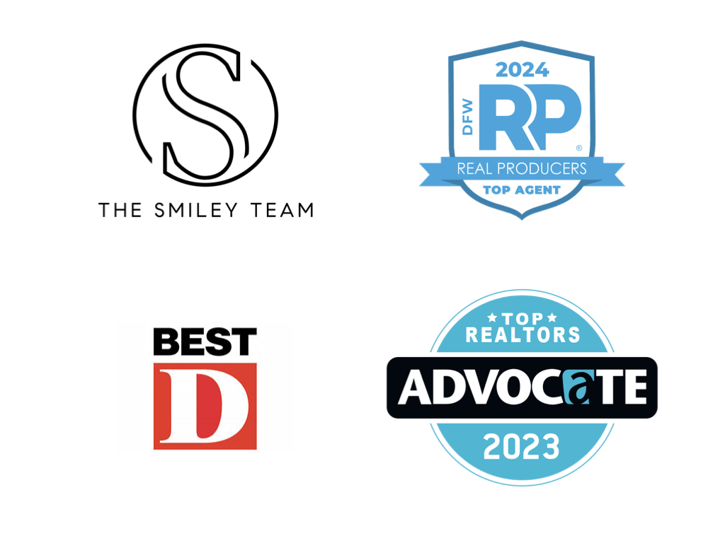 Real Producer Top Agent, D Best, and Advocate Logos