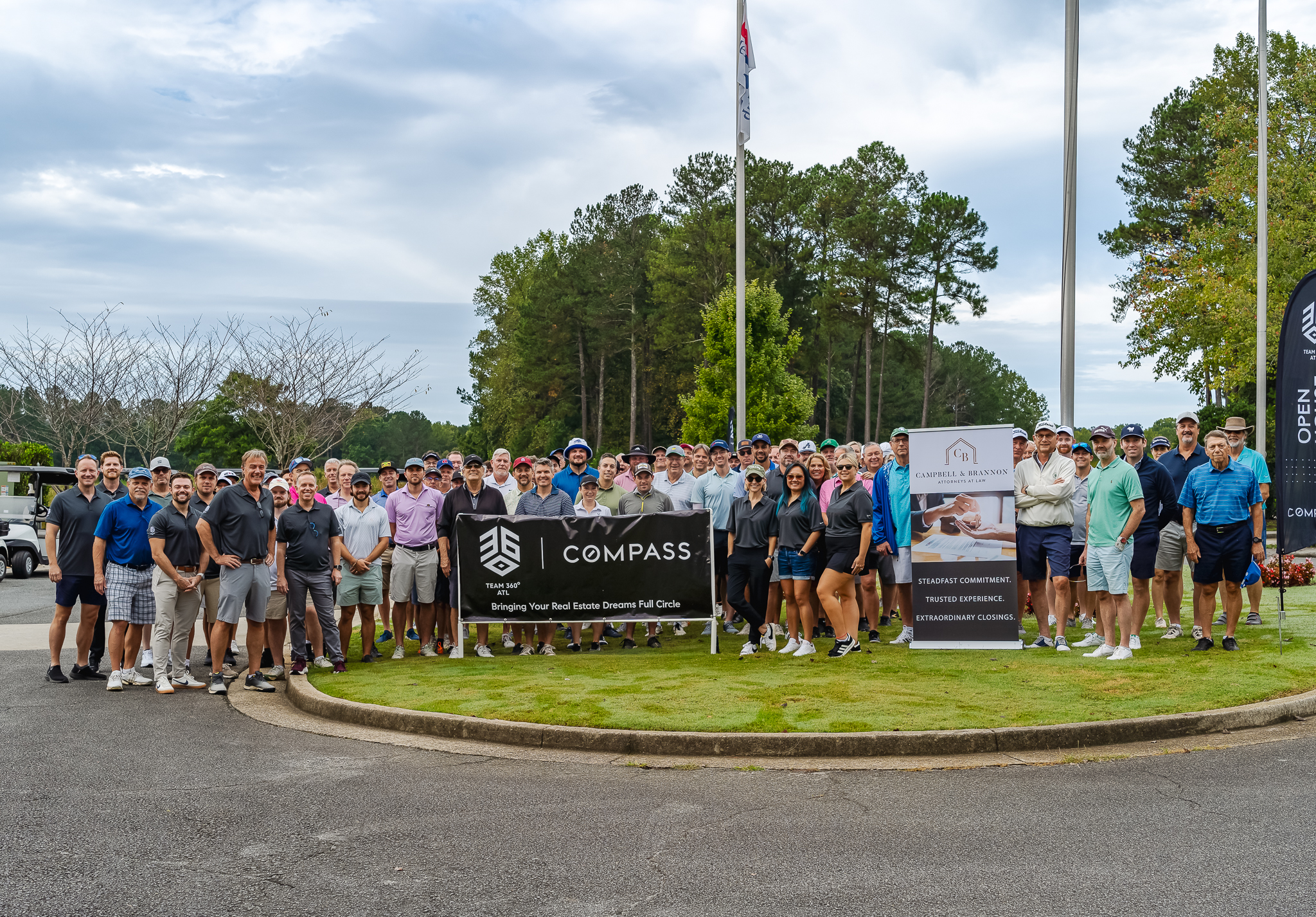 Group of people at golf course