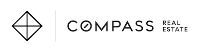 The logo of Compass Real Estate.
