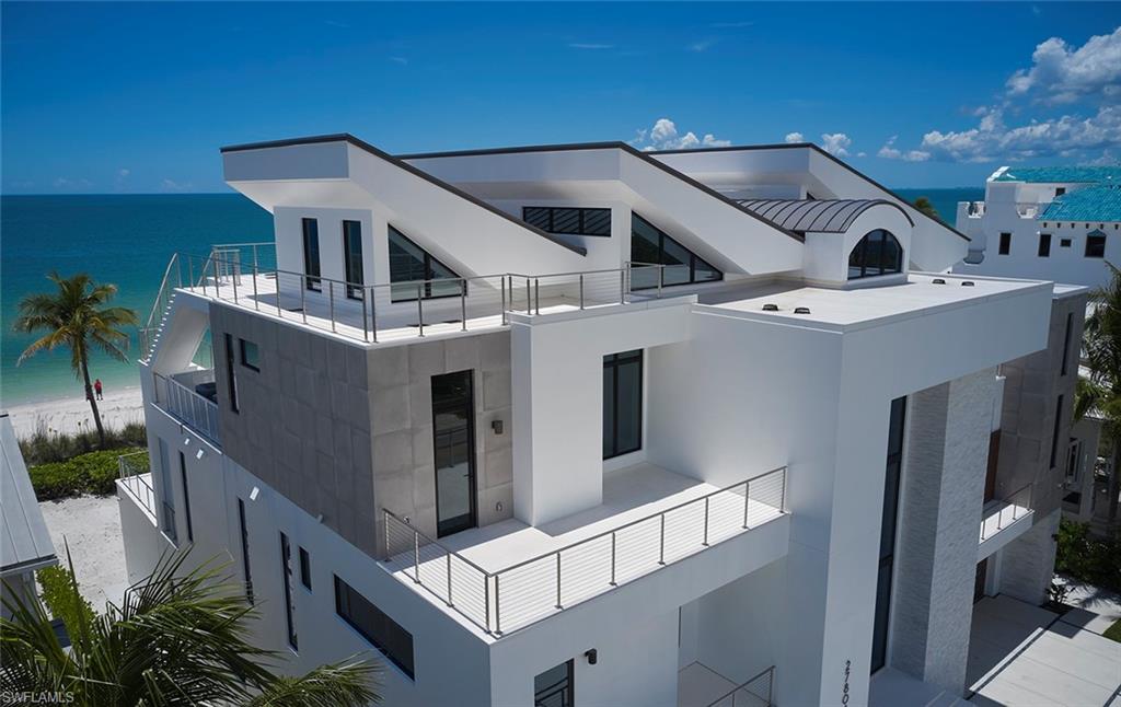 a front view of a house with balcony