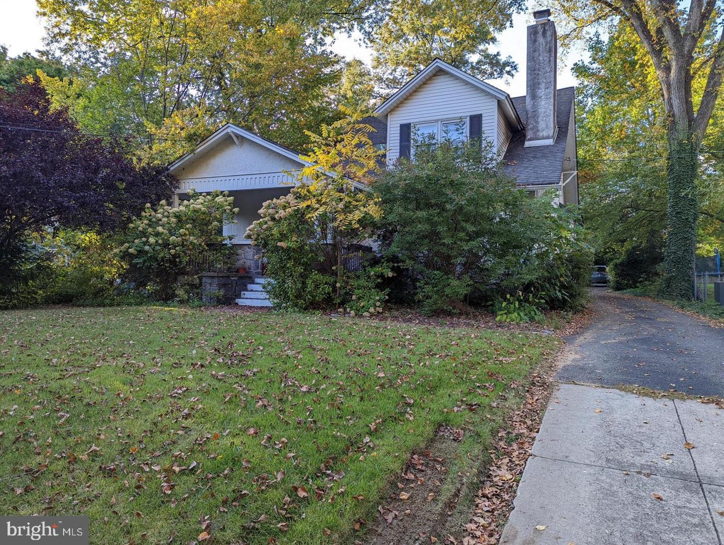 a house view with a garden