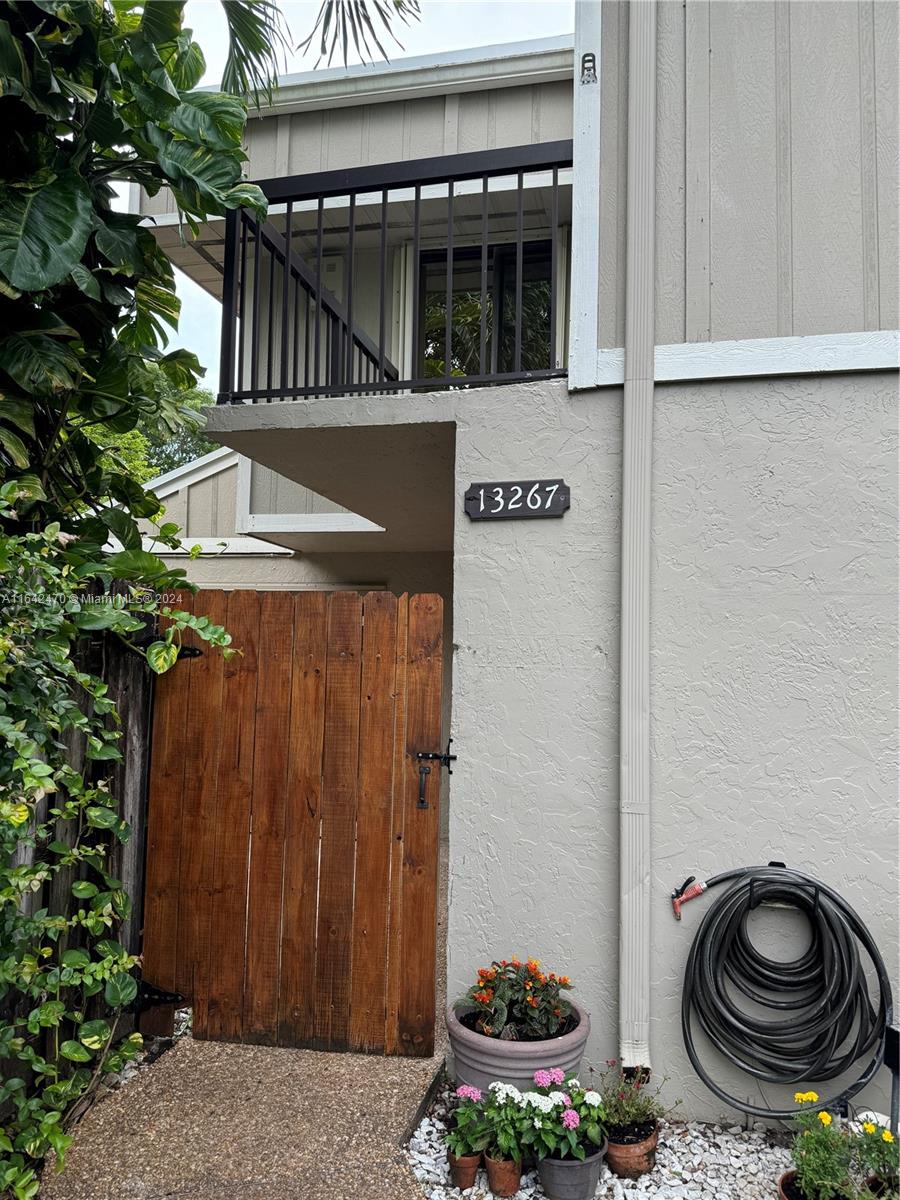 a front view of a house with entryway