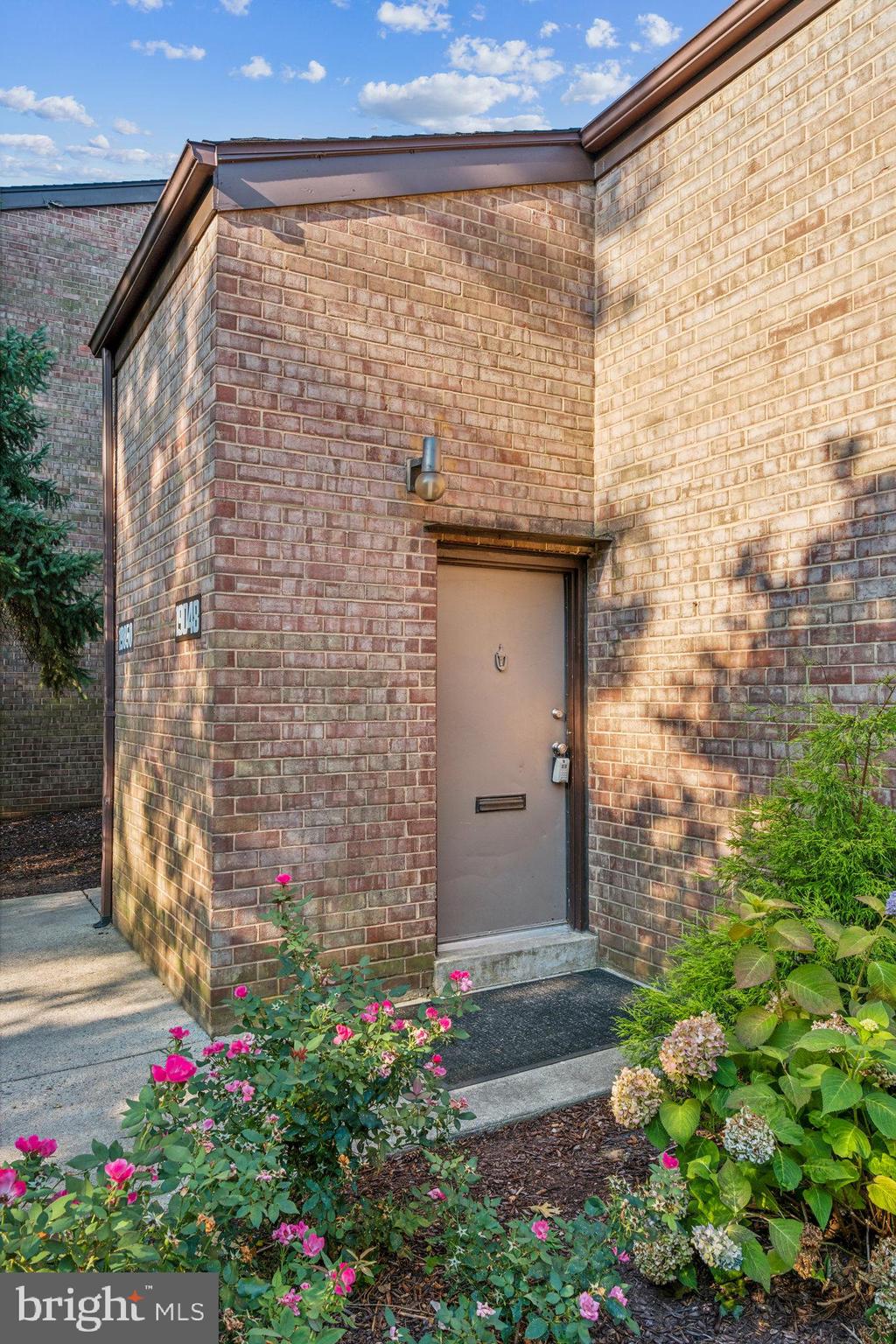 a view of front door of house