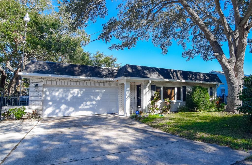 front view of house with a yard