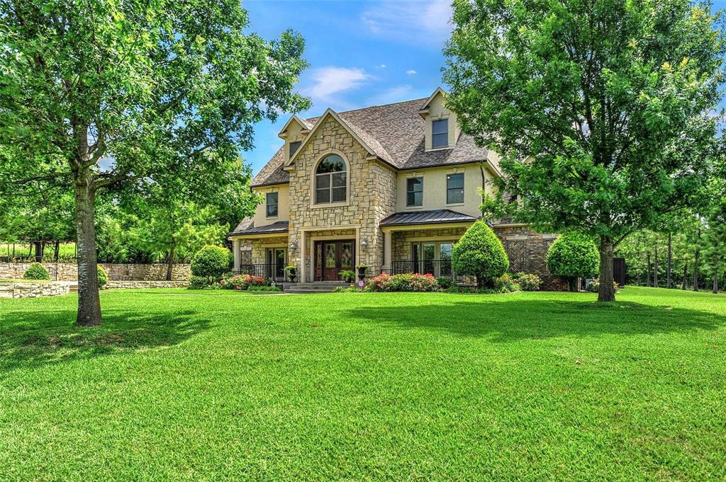 a view of a house with a garden