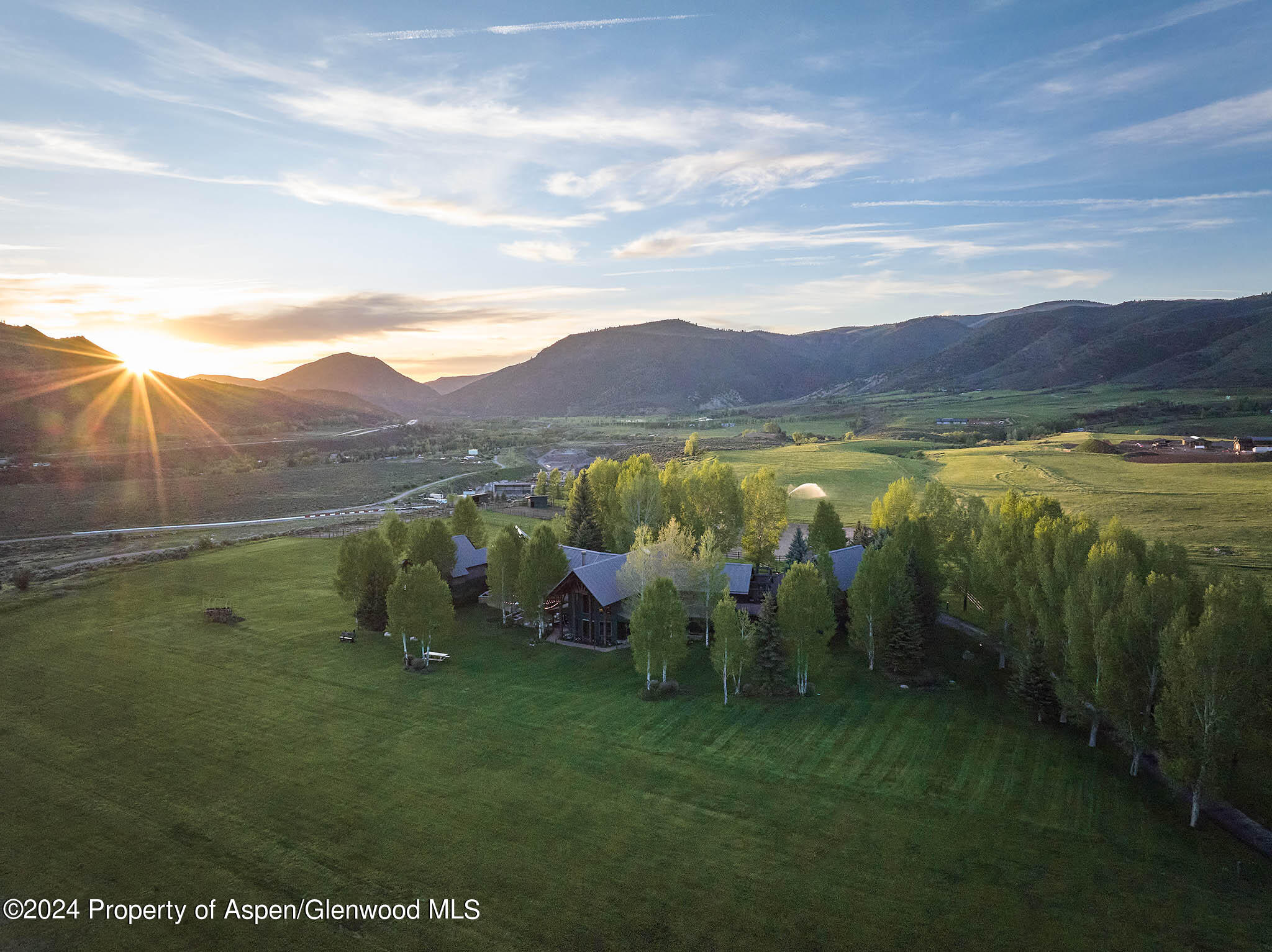 Sunset at Moonshot Ranch