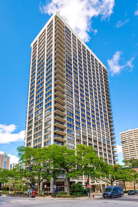 a front view of a building