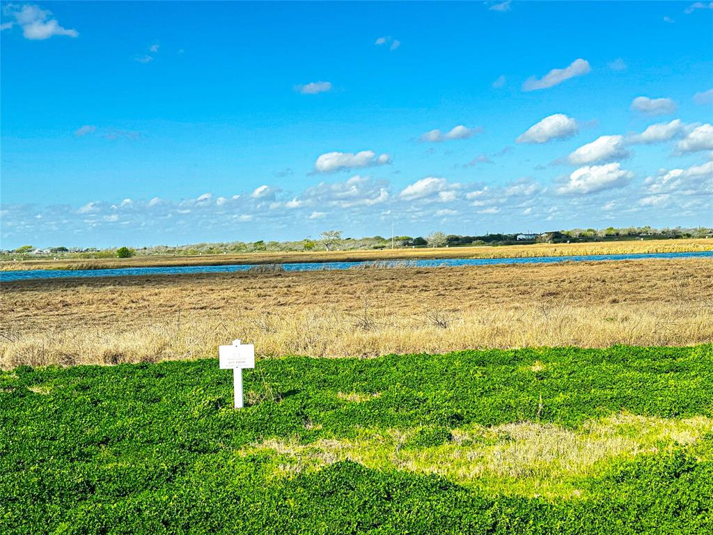 a view of a lake from a yard