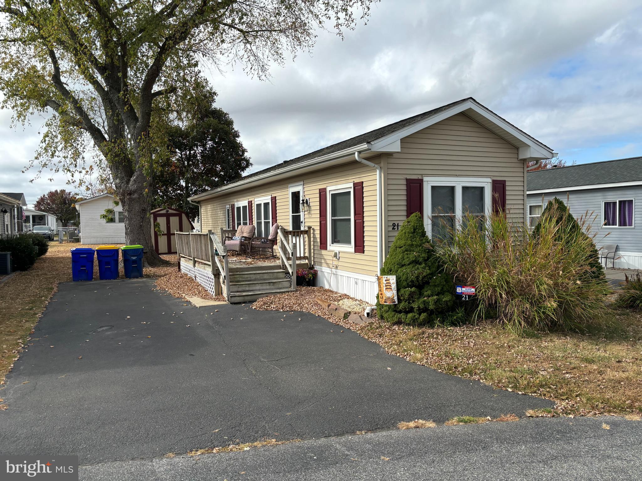 a view of a house with a patio