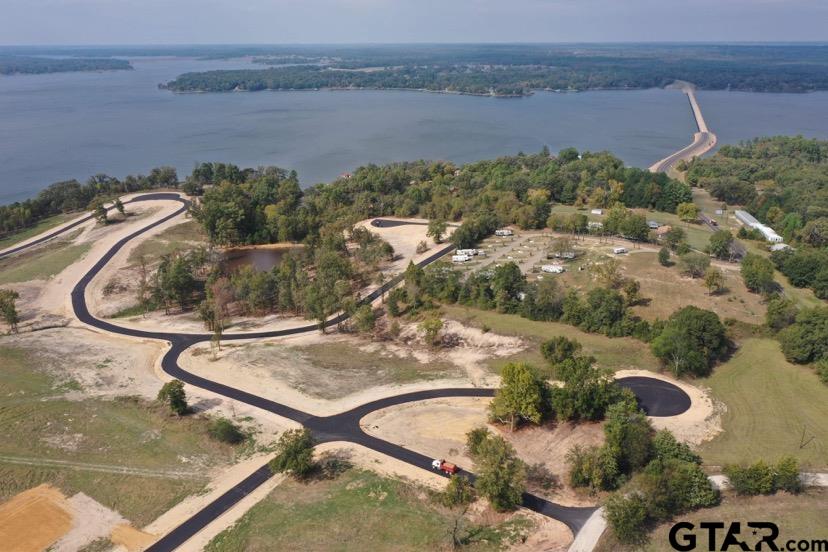 a view of a lake from a balcony