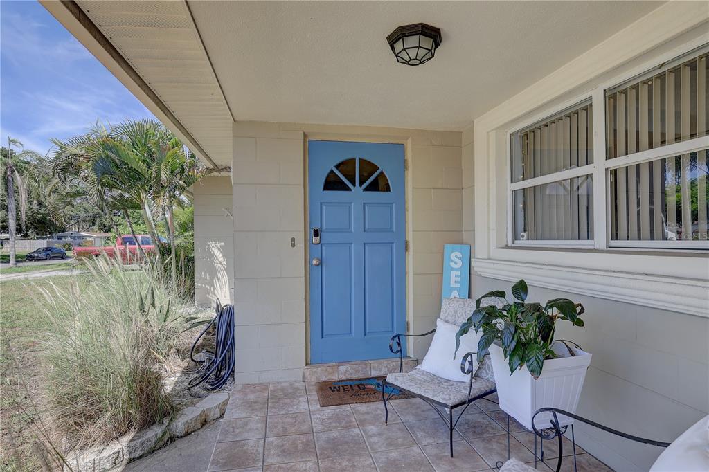 a view of a entryway door of the house