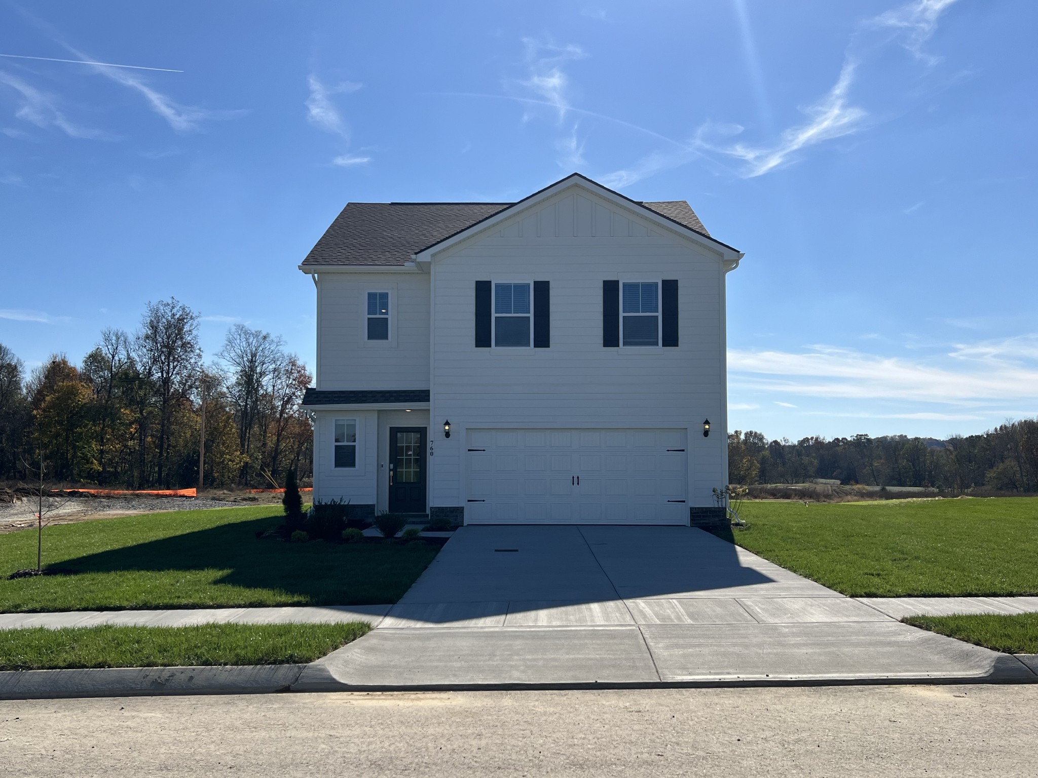 front view of house with a yard