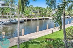 a view of a lake with a house