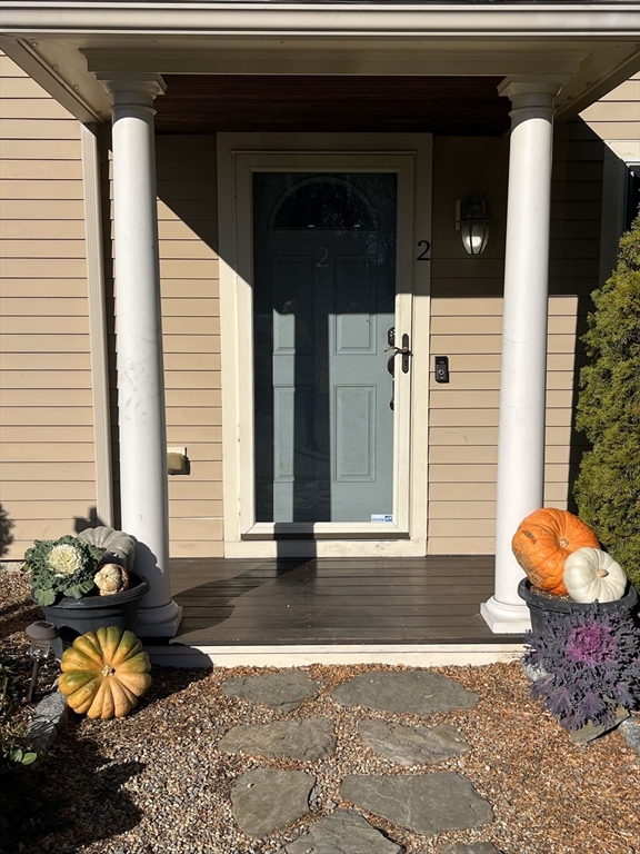 a view of a entryway door of the house