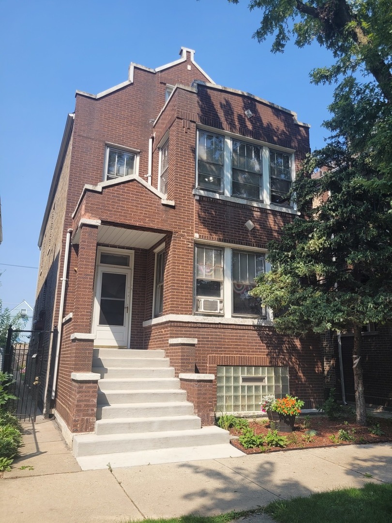 a front view of a house