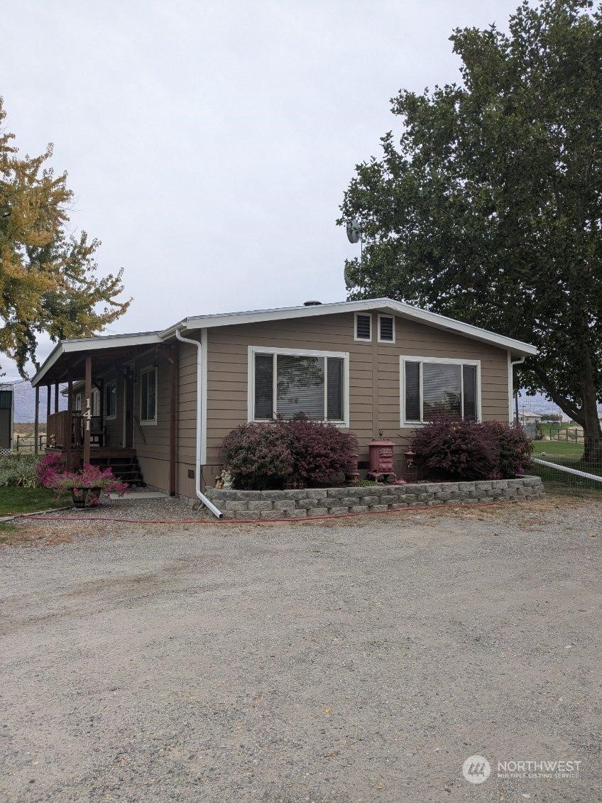 a view of a house with a patio