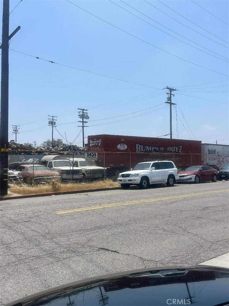 a car parked on the side of the road