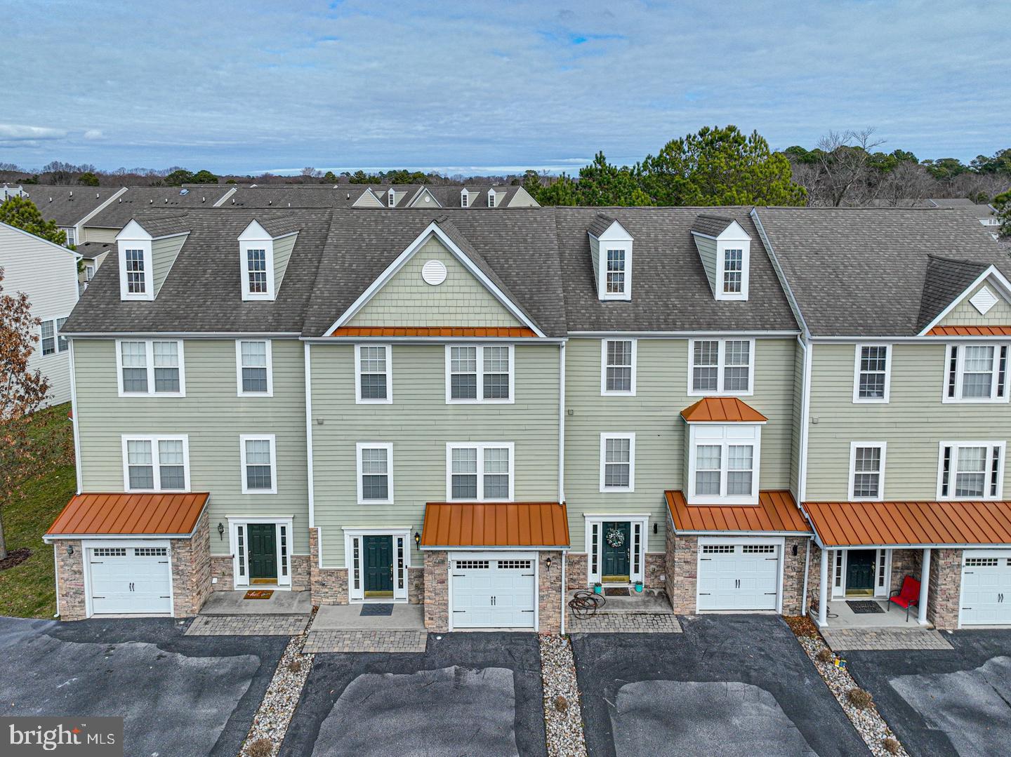 an aerial view of residential houses