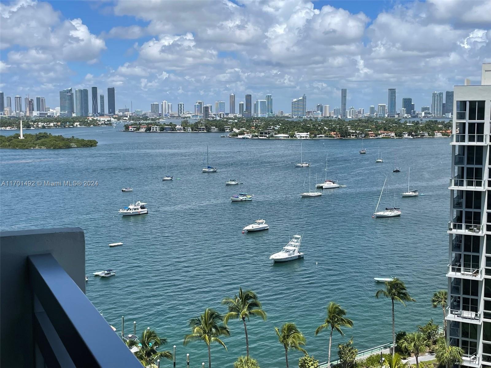 a view of a city with tall buildings