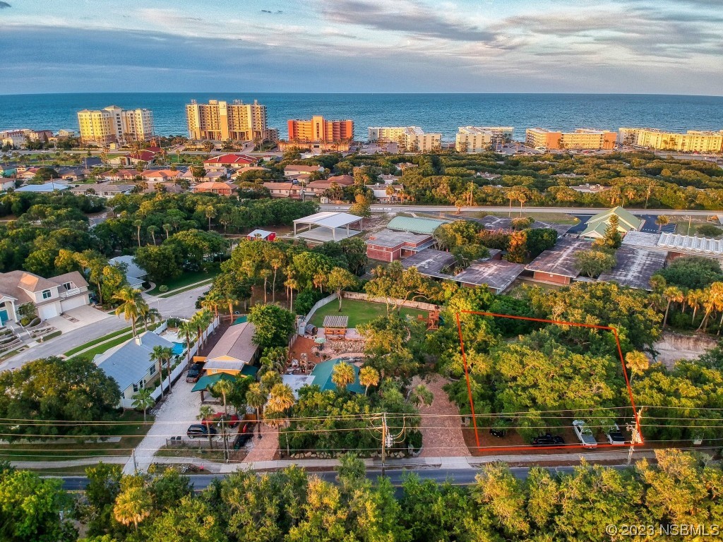 an aerial view of multiple house