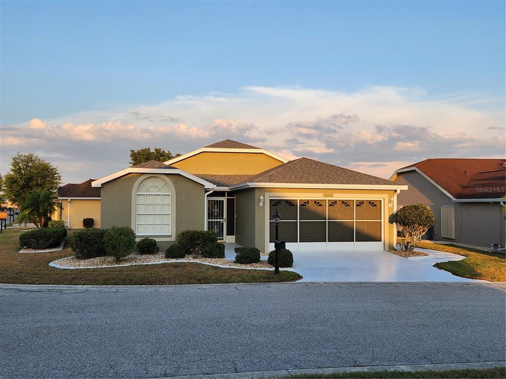 a view of a house with a patio