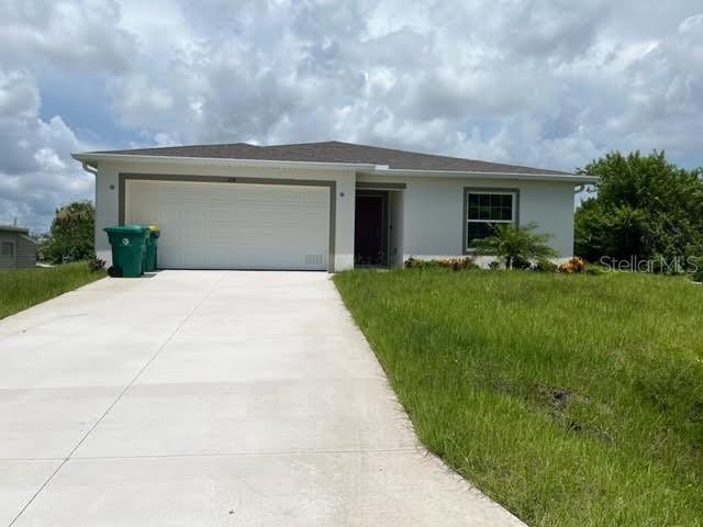 a front view of house with yard