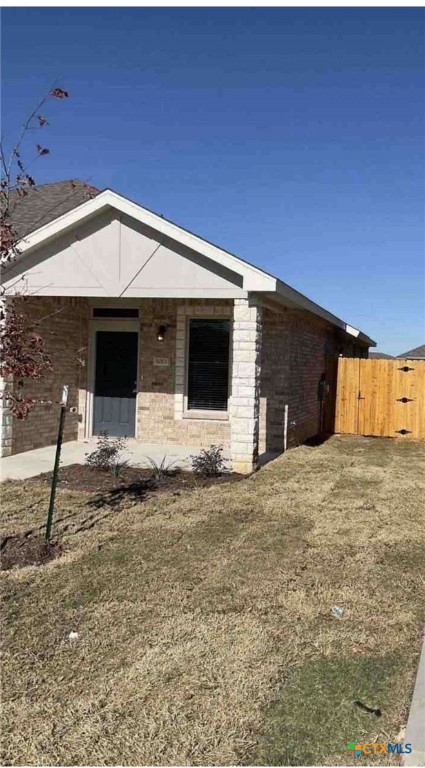 a front view of a house