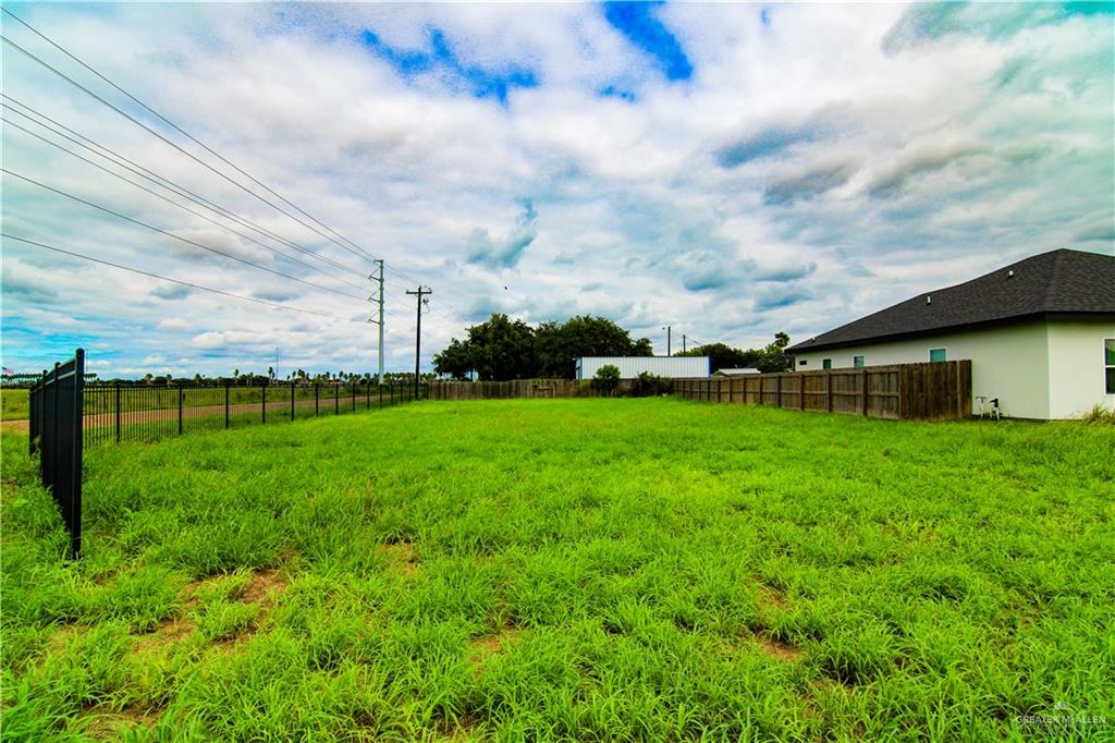 a view of yard with green space