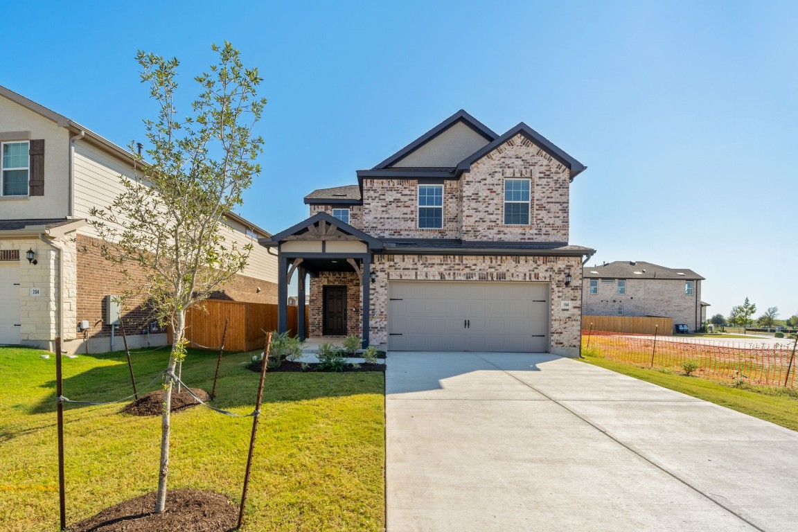 a house view with a outdoor space