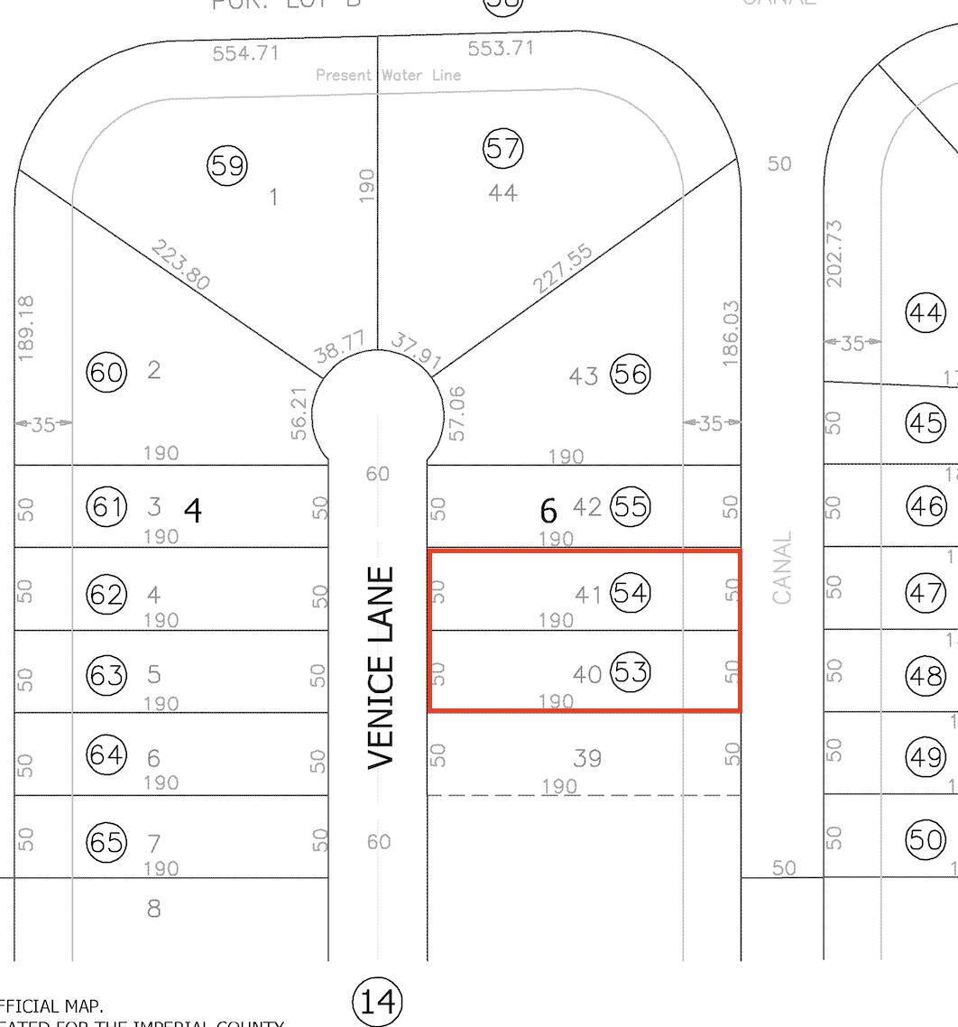 131 & 133 Venice Lane APN Map