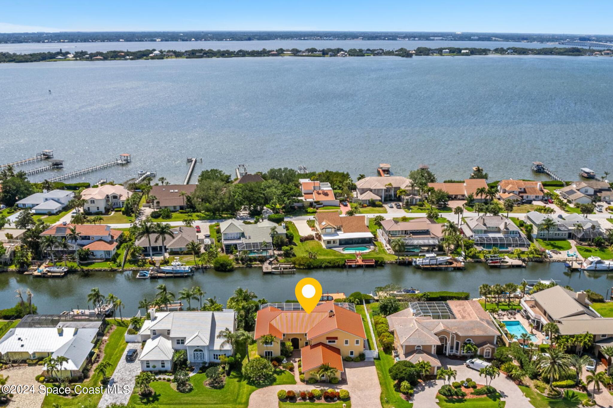 Aerial front of the housethw House