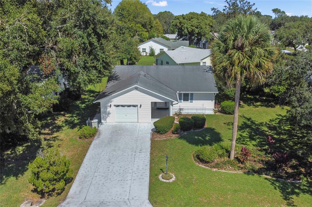 front view of house with a yard