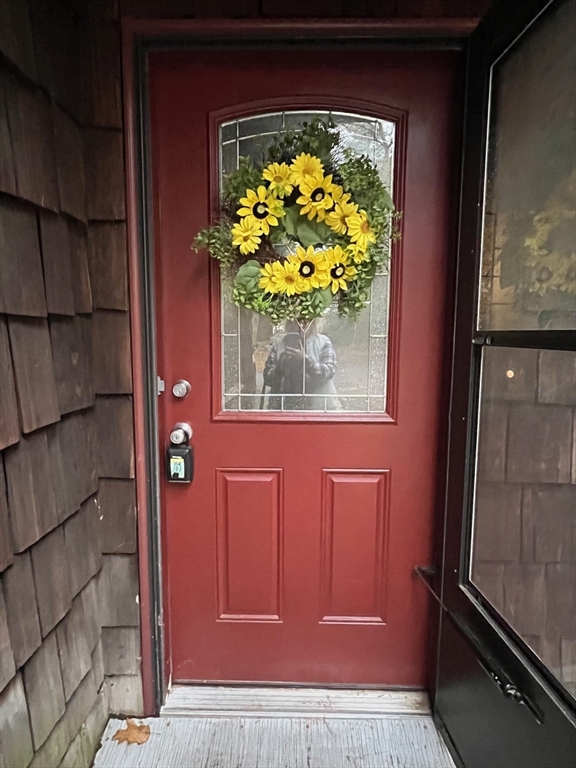 a view of front door