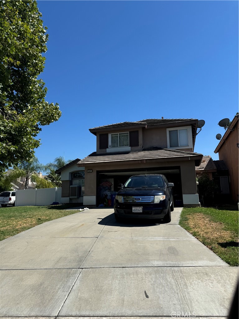 a car parked in front of house