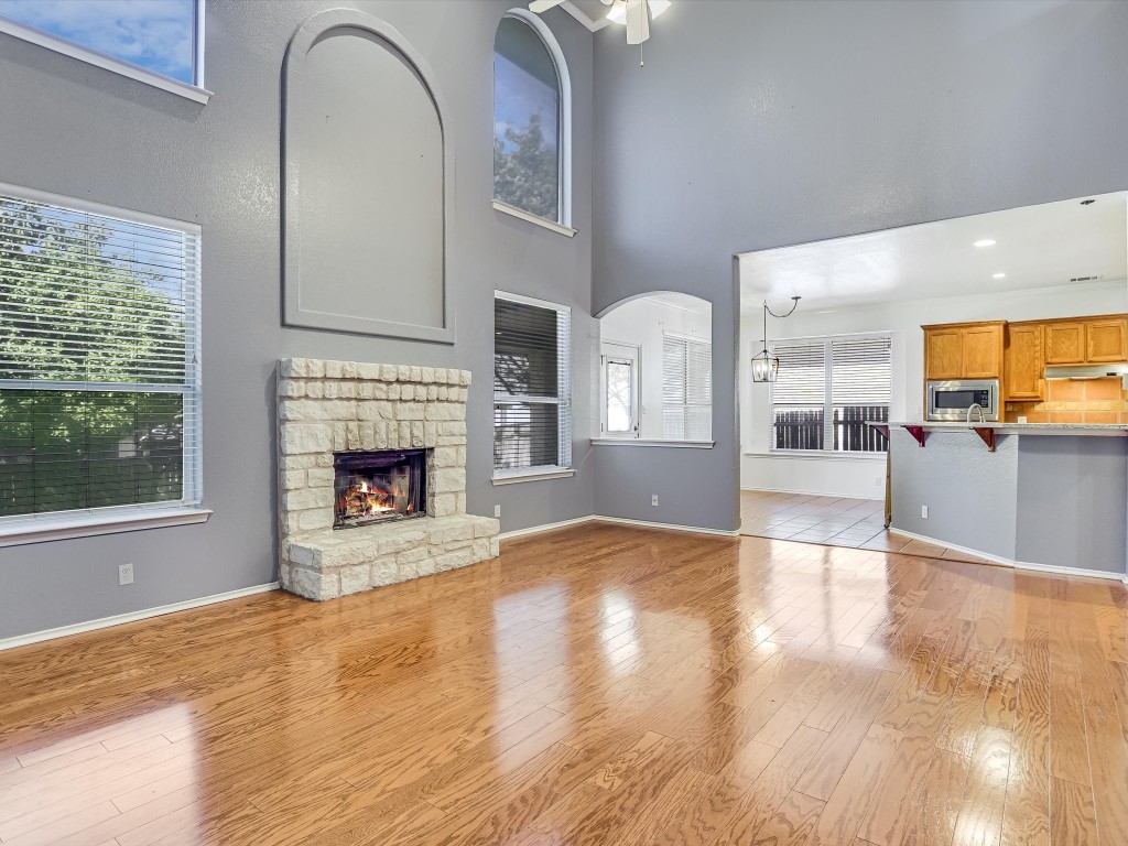 Soaring Ceilings and Tons of Natural Light in Living Room