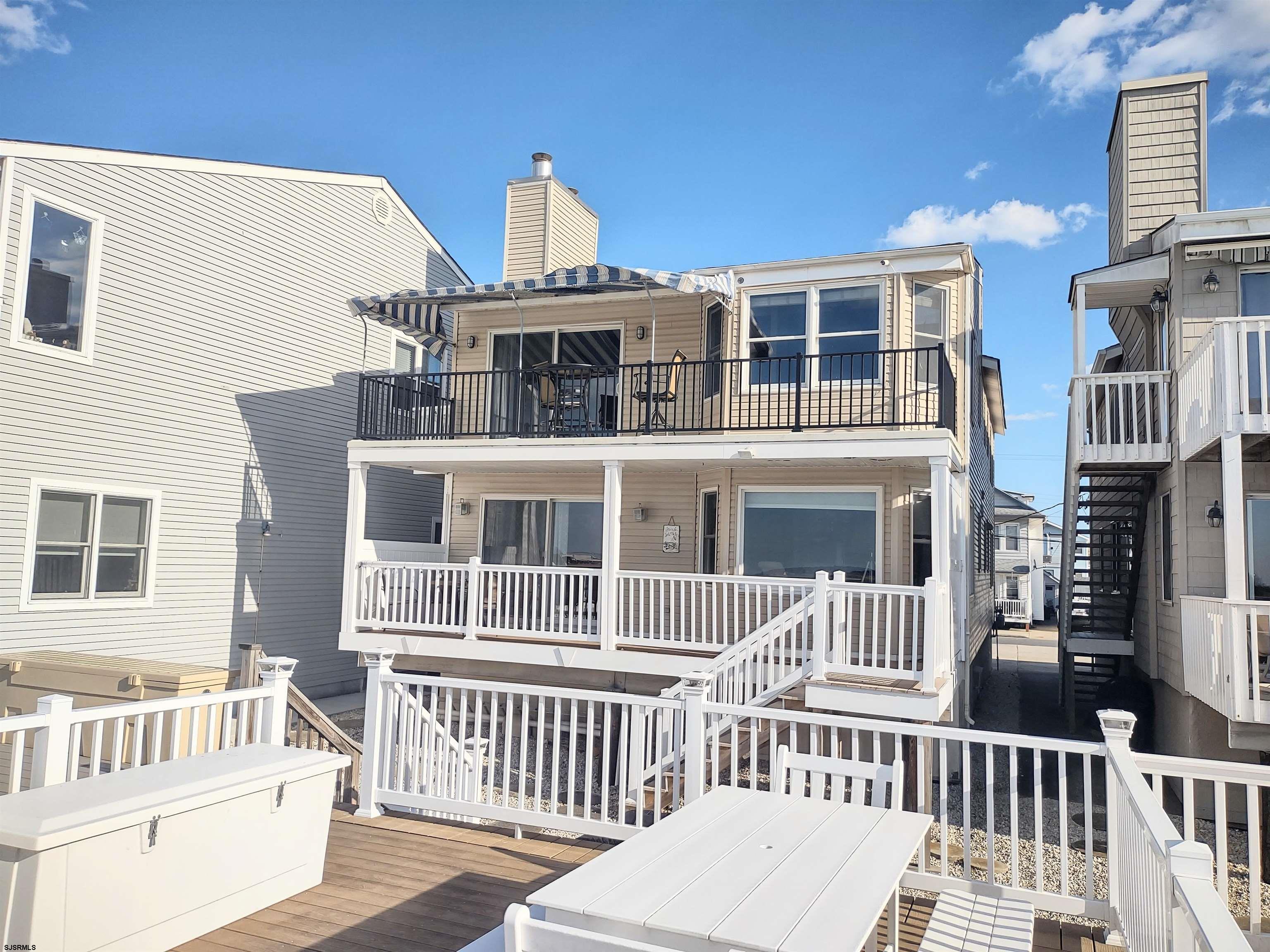 a view of a house with a deck