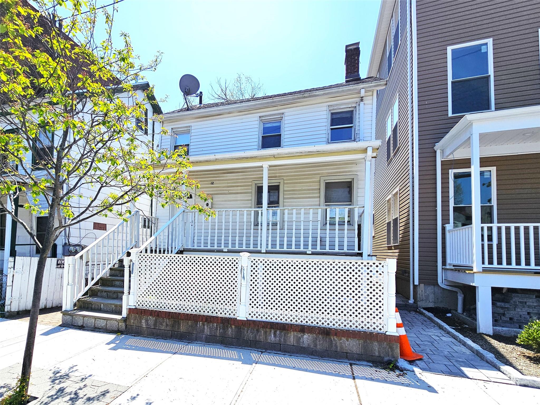 View of front facade with covered porch