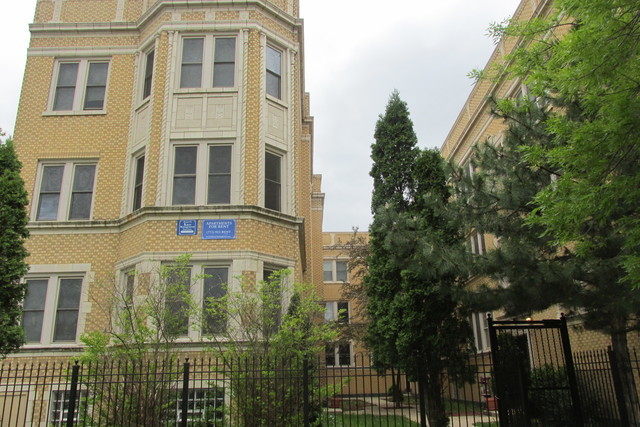 a large building with a window