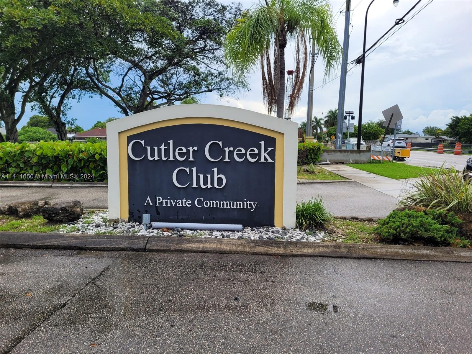 a view of outdoor space with sign board