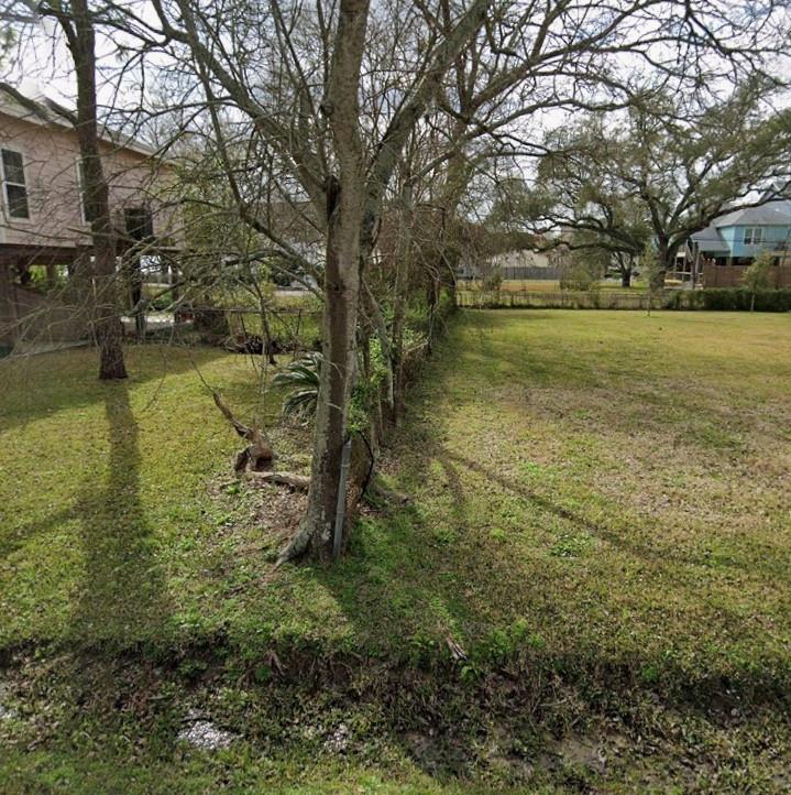 a view of a yard with an outdoor space