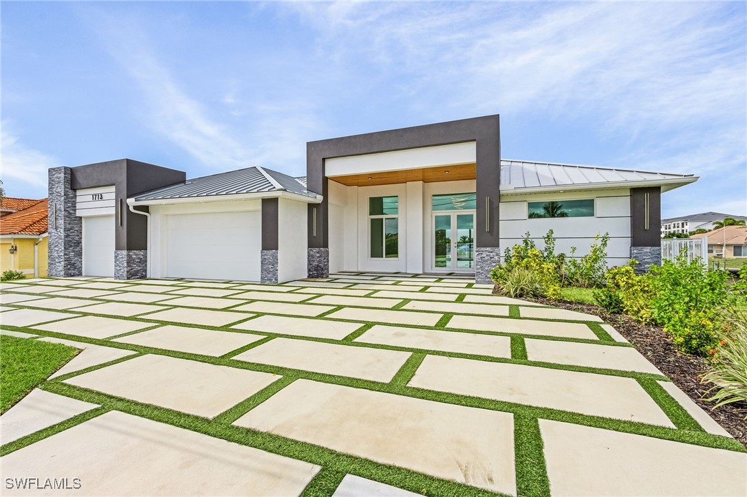 a view of a house with a swimming pool