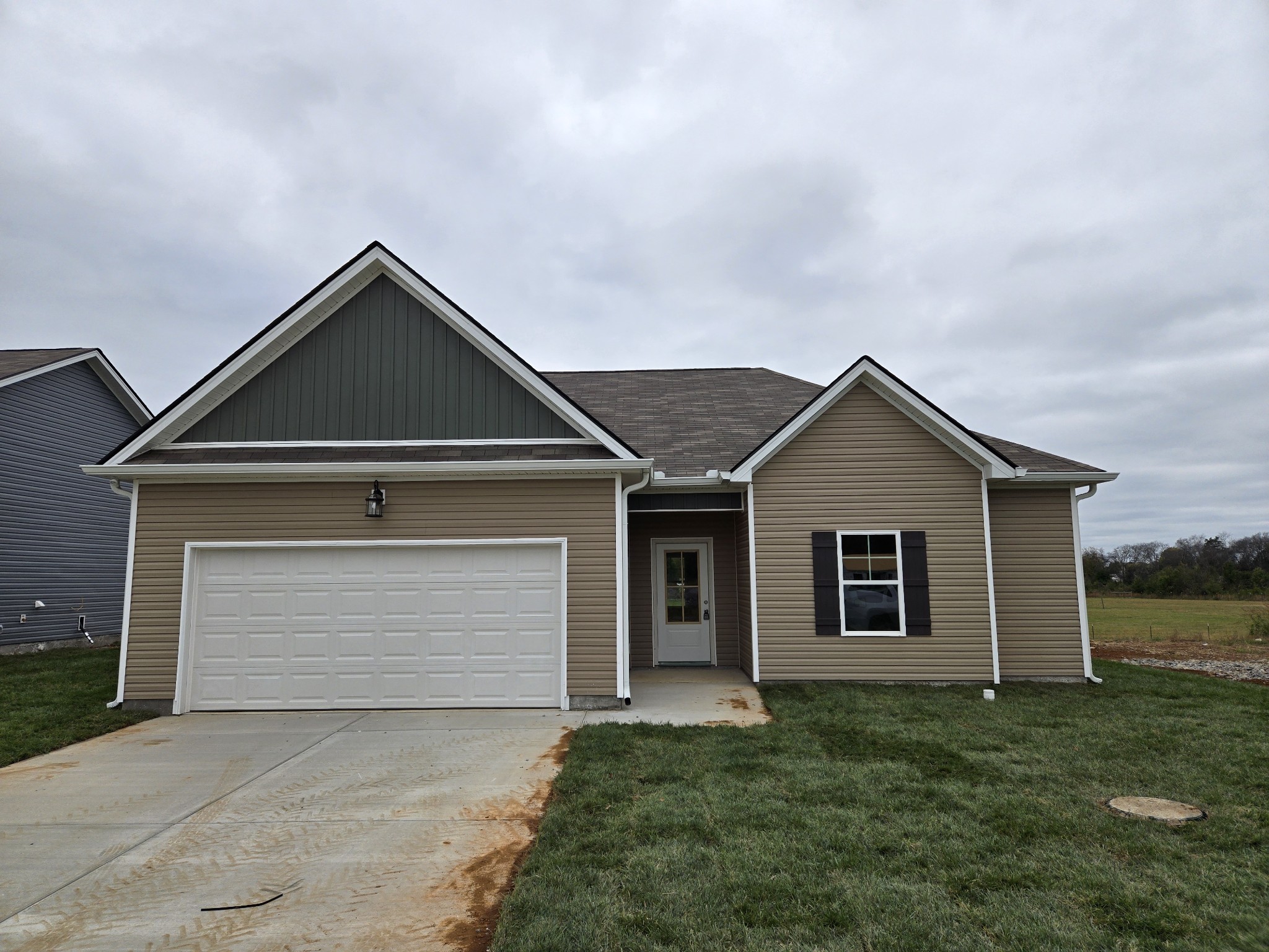 front view of house with a yard