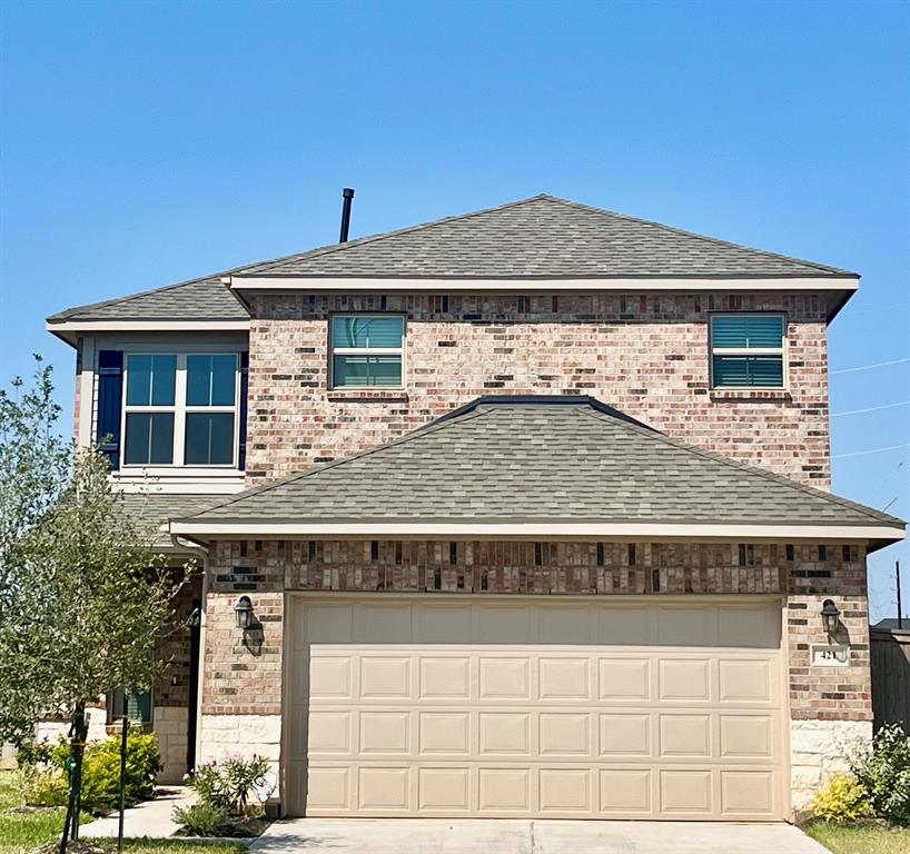 a front view of a house