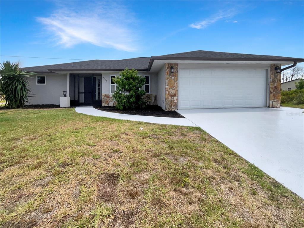 front view of house with yard