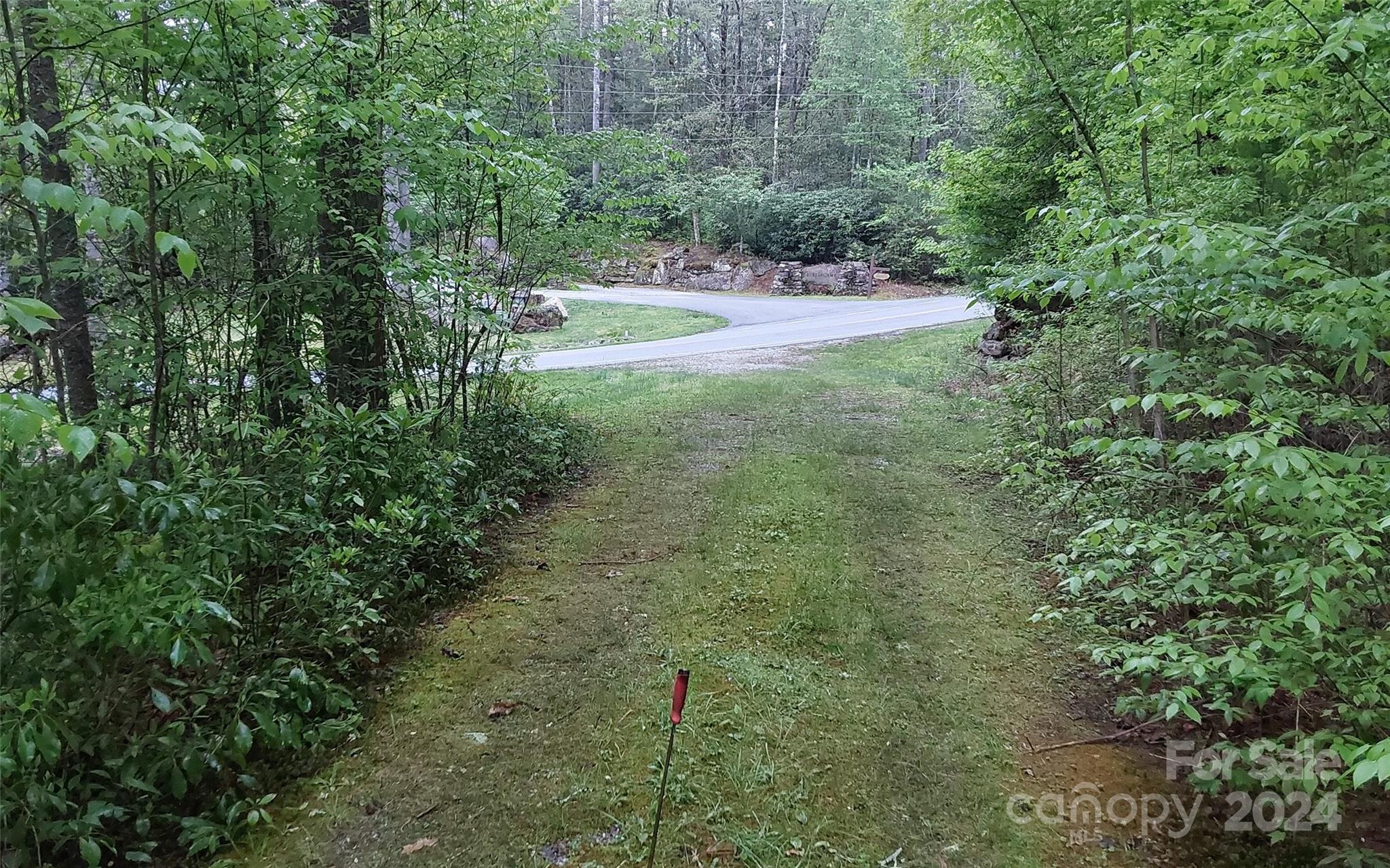 a view of yard with green space