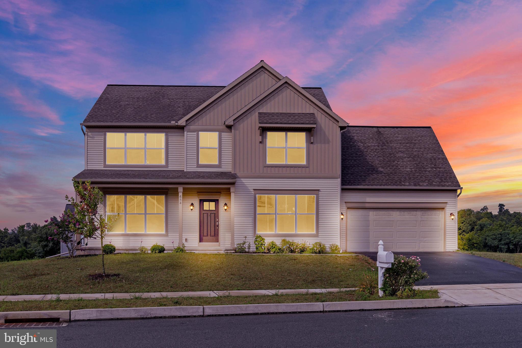 a front view of a house